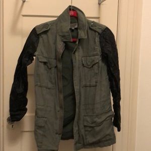 Green utility jacket